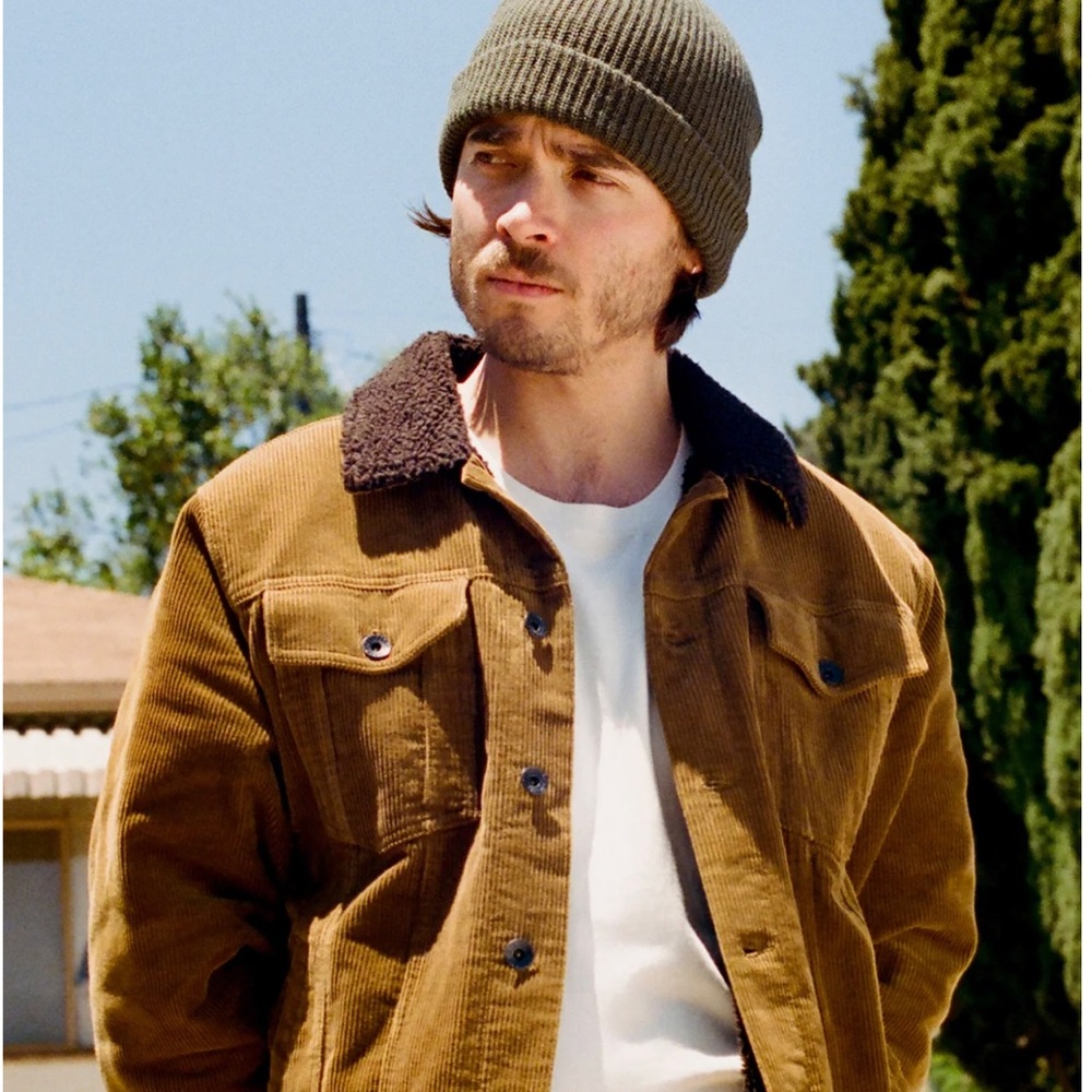 Brixton Trucker Jacket Sherpa Brass